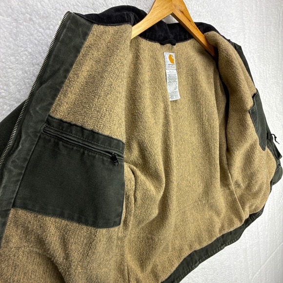 Carhartt Sandstone Ridge Coat Sherpa Lined Womens Medium WC061 MOS Moss Green - Picture 14 of 14